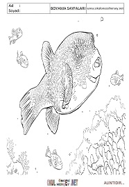 Balon Balığı boyama sayfaları